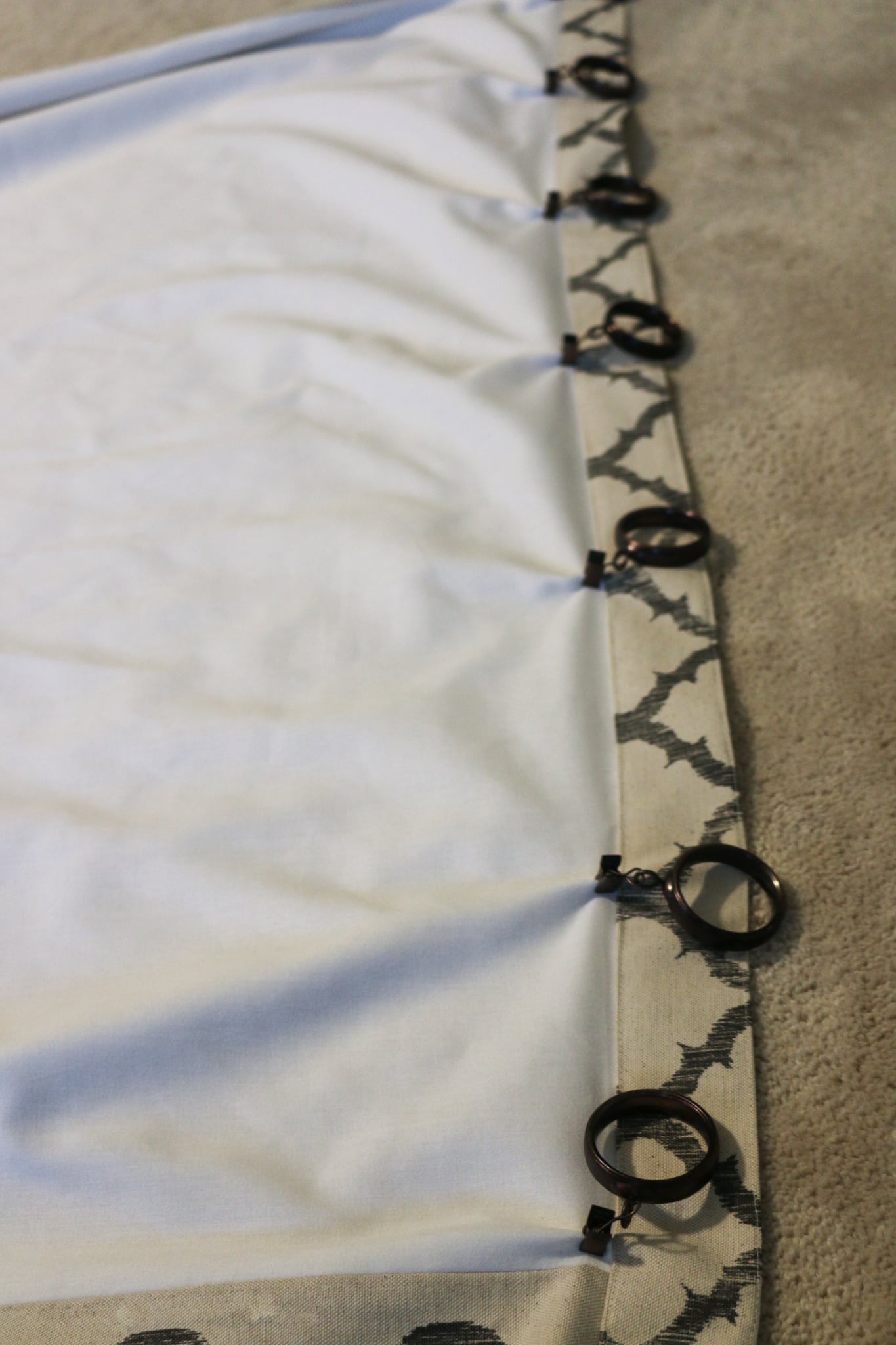 The (EASY) way to make pleated curtain panels using clip rings MW Designs