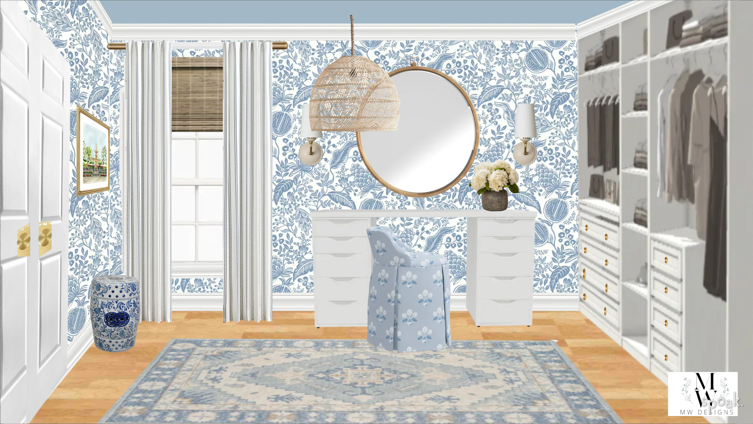 Southern-style dressing room