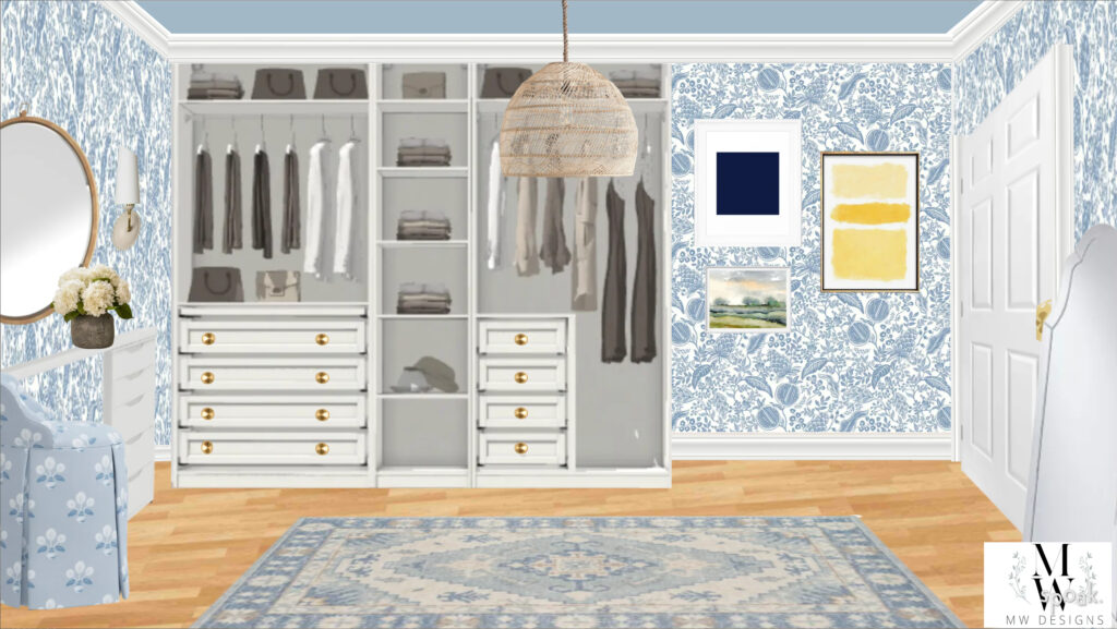 Southern-style dressing room