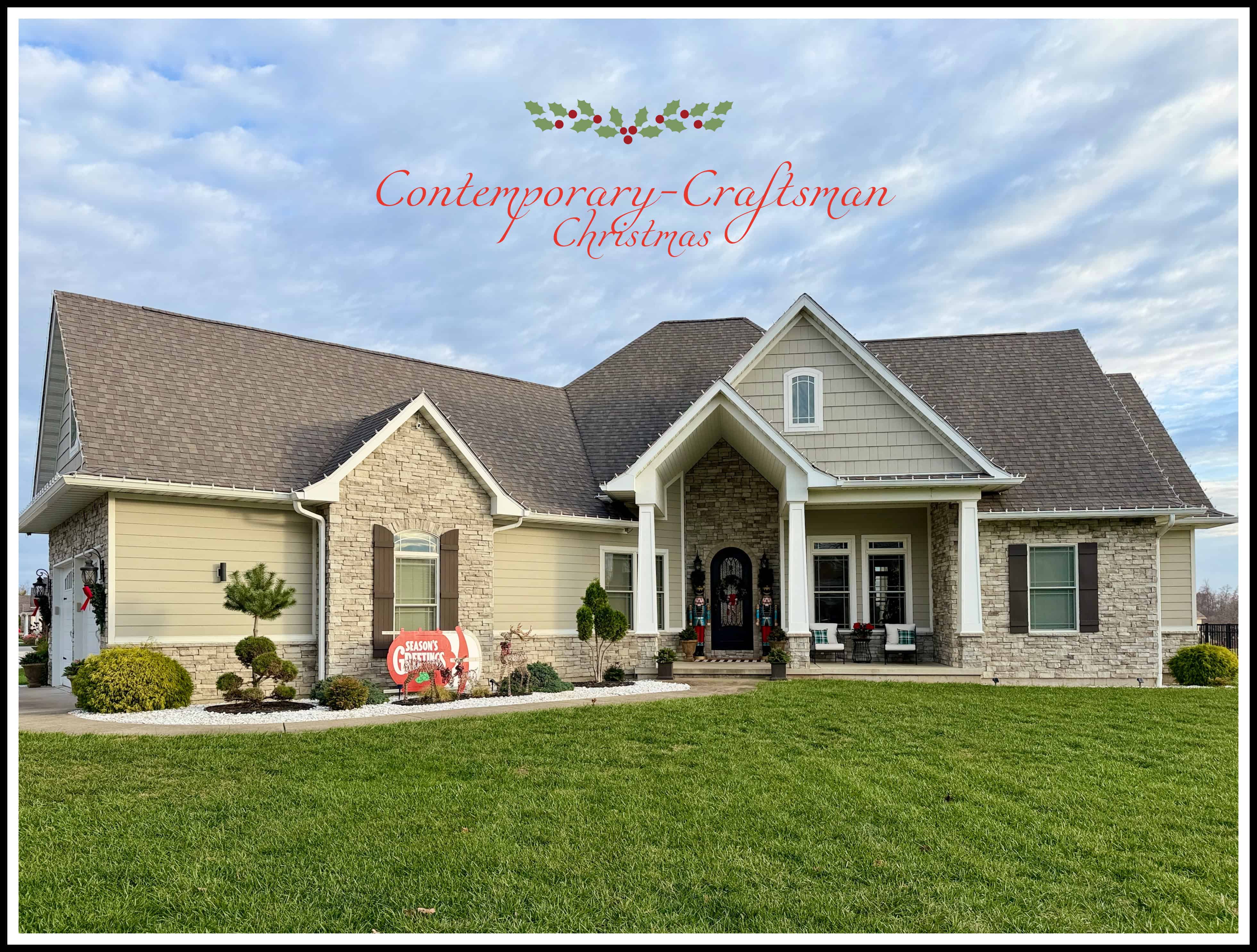 Contemporary-Craftsman Christmas