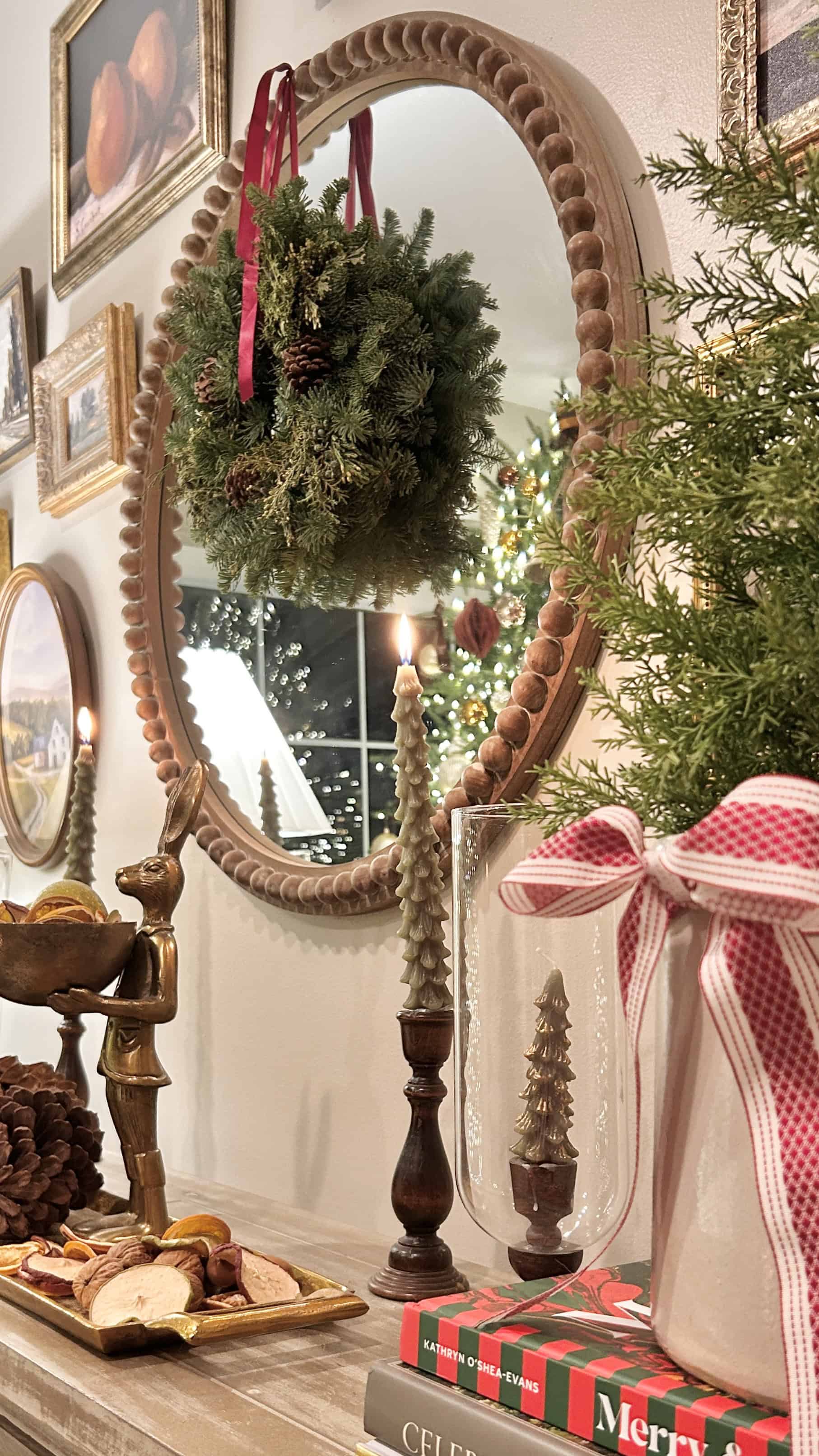 A Georgian Style Home Dressed for Christmas