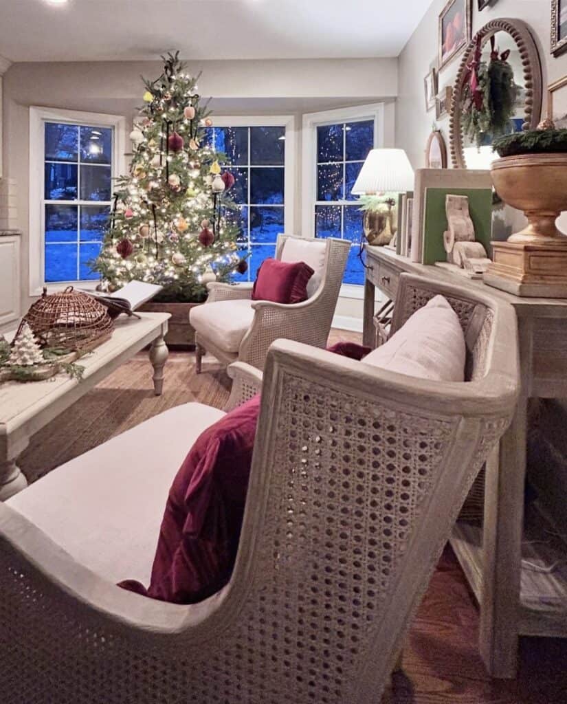 A Georgian Style Home Dressed for Christmas