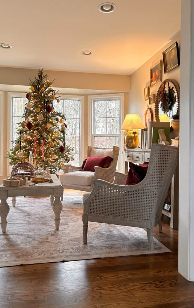 A Georgian Style Home Dressed for Christmas