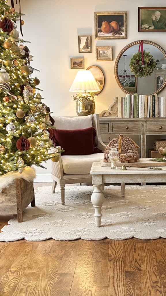 A Georgian Style Home Dressed for Christmas